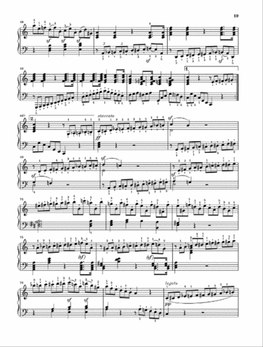 Piano Sonata No. 2 in A Major, Op. 2, No. 2 Piano Solo scores gallery preview page 4