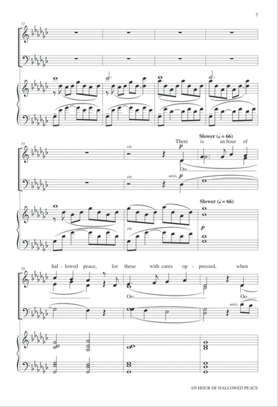 An Hour of Hallowed Peace 4-Part scores gallery preview page 8