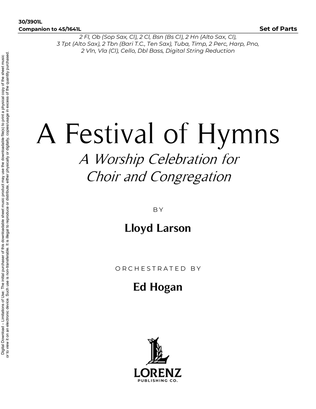 Book cover for A Festival of Hymns - Set of Parts - (Digital Download)