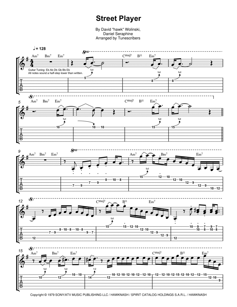 Street Player Electric Guitar scores gallery preview page 1