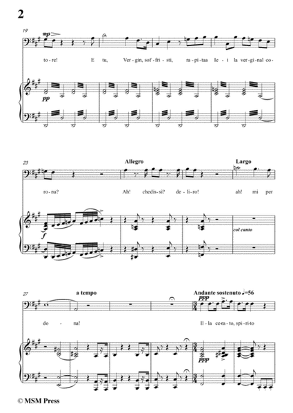 Verdi-Il lacerate spirito(A te l'estremo addio) in f sharp minor, for Voice and Piano image number null