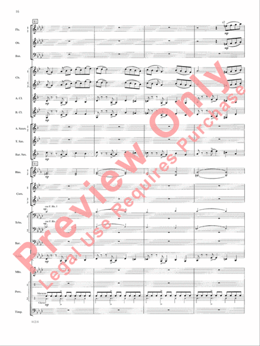 Scenes of Wonder Concert Band scores gallery preview page 17