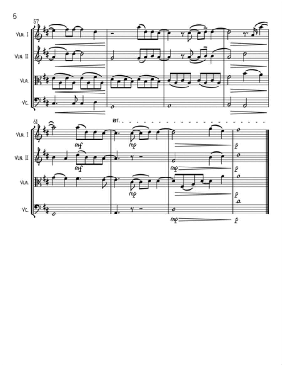 From The Heart From The Heart String Quartet scores gallery preview page 6