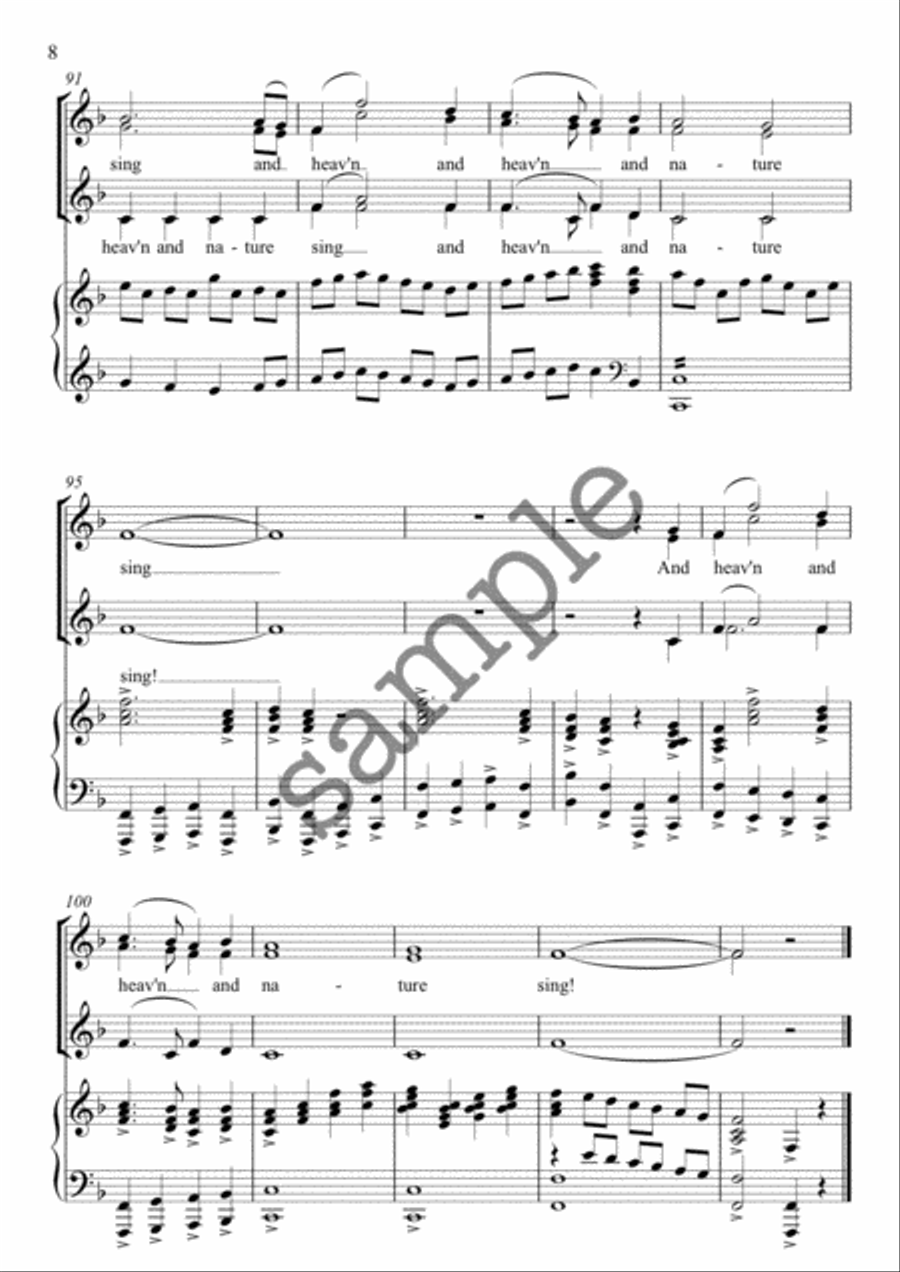 Joy to the World SSAA scores gallery preview page 8
