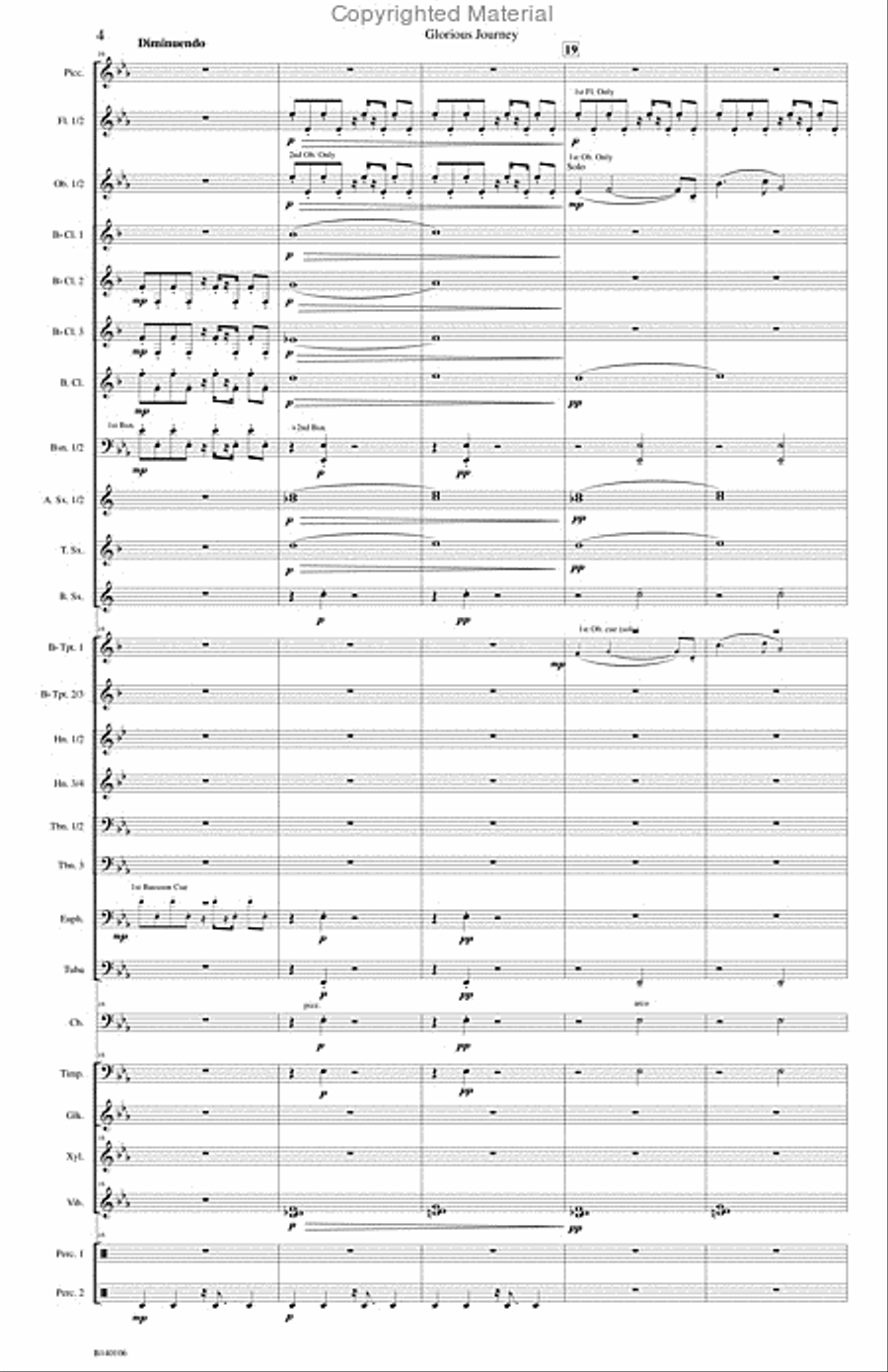Glorious Journey Concert Band scores gallery preview page 7