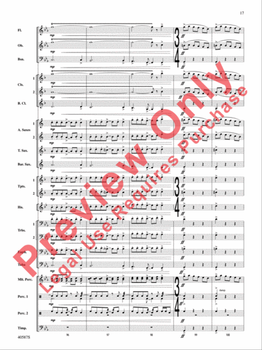 Rondo Picoso Concert Band scores gallery preview page 18