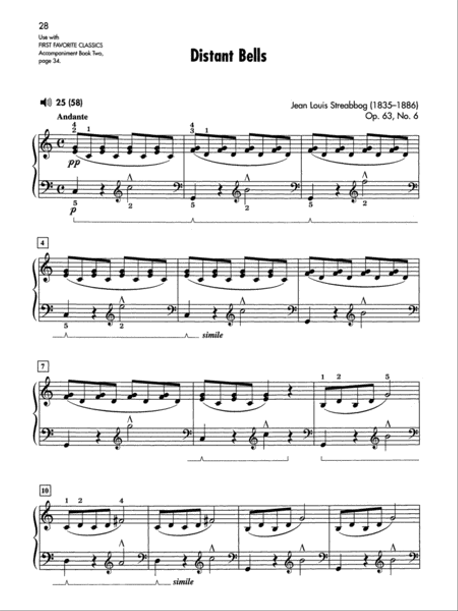 First Favorite Classics, Book 2 Easy Piano scores gallery preview page 7