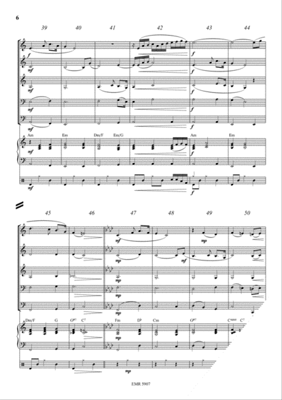 The Last Rose Of Summer Brass Band scores gallery preview page 6