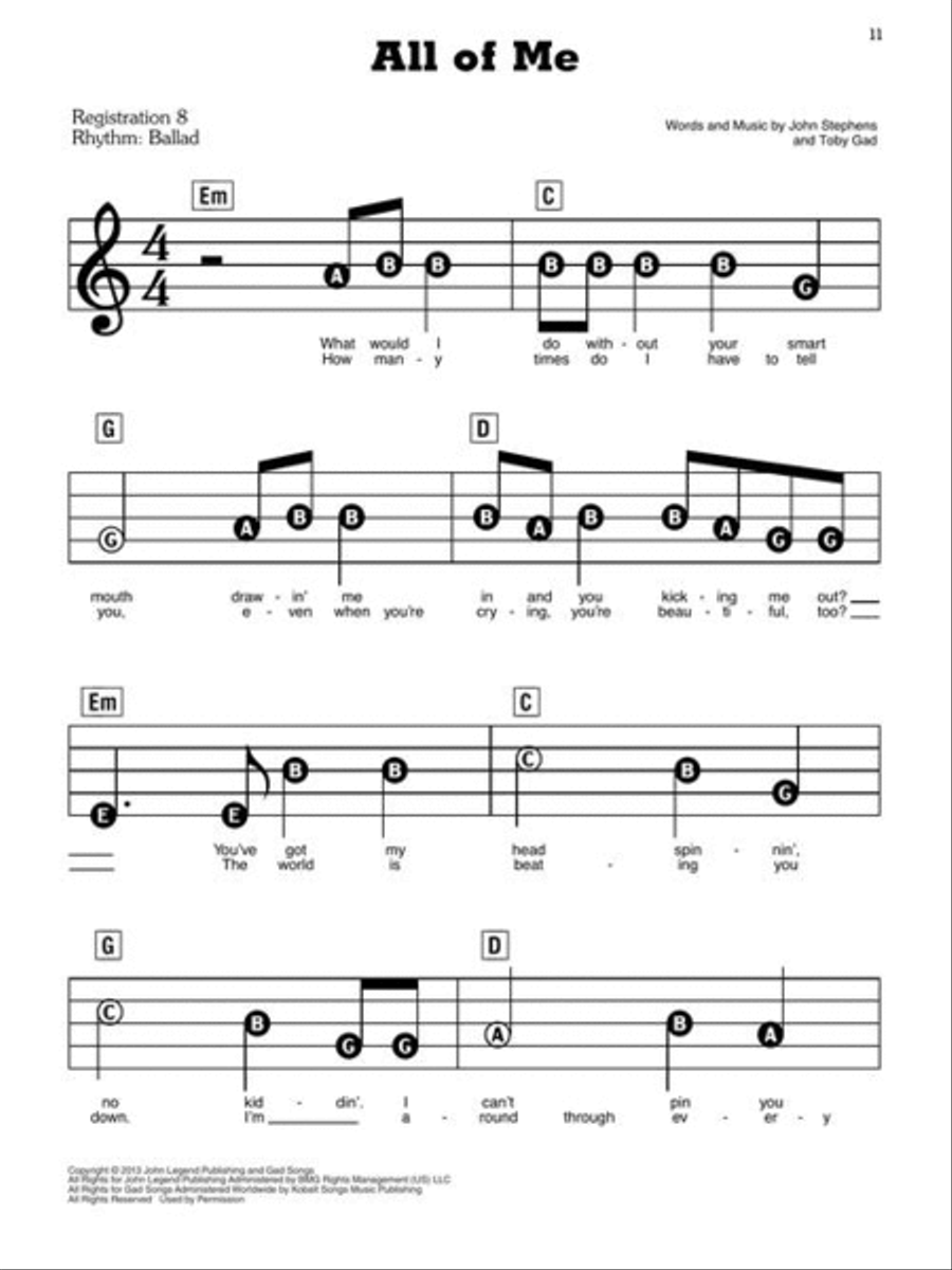 Songs of the 2010s: The New Decade Series – Updated Edition Electronic Keyboard scores gallery preview page 6