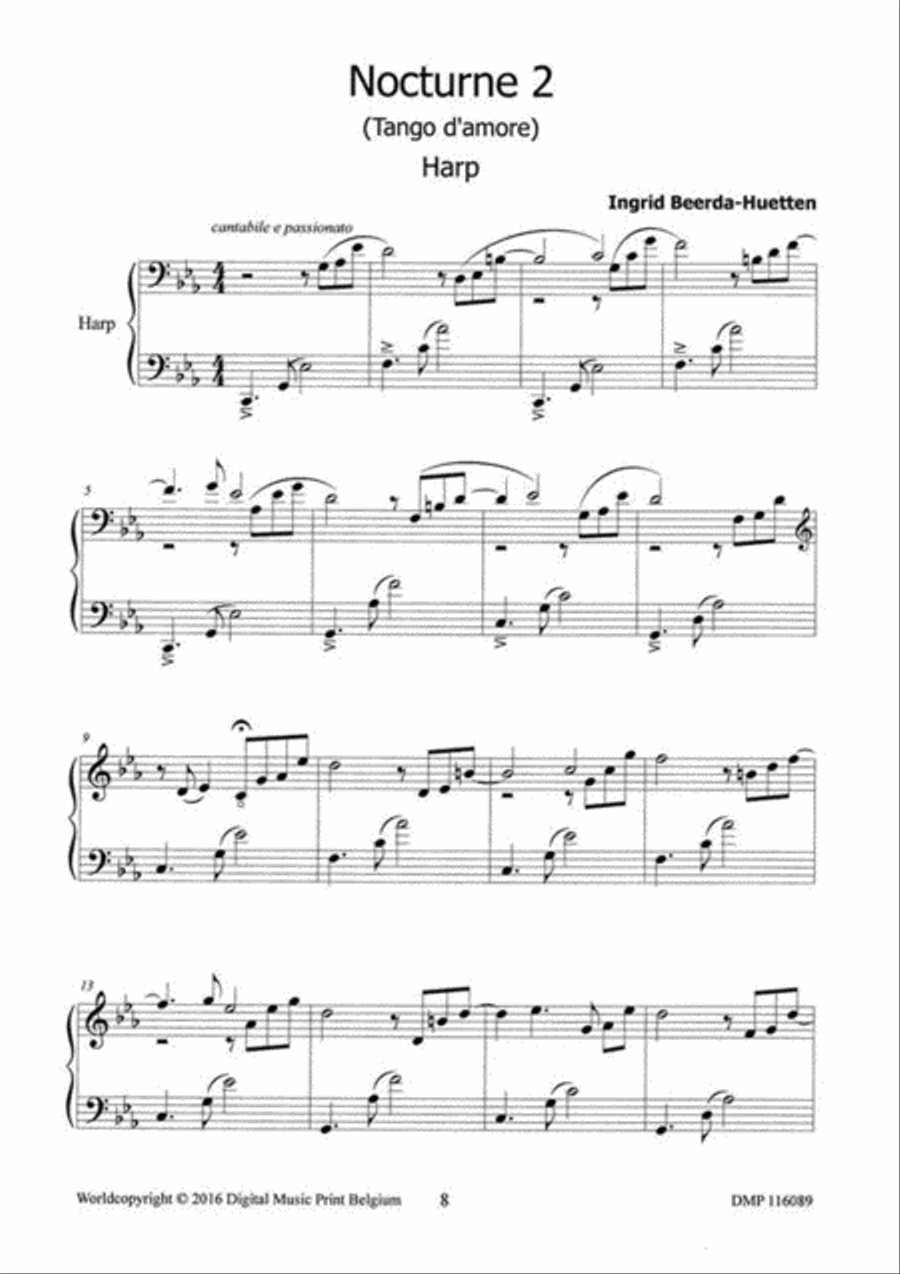 4 Nocturnes 4 Nocturnes Harp scores gallery preview page 3