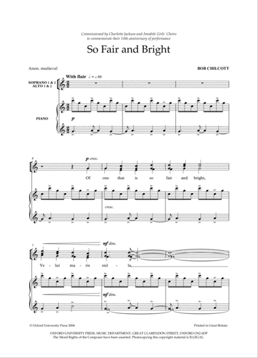 So Fair and Bright SSAA scores gallery preview page 2