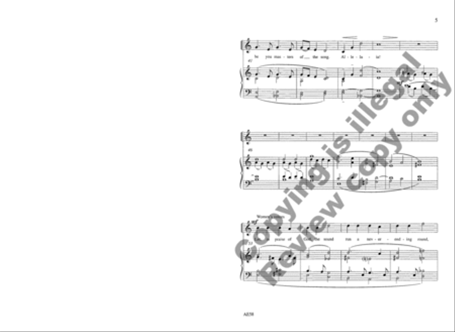 Come, O Come Unison Choir scores gallery preview page 6