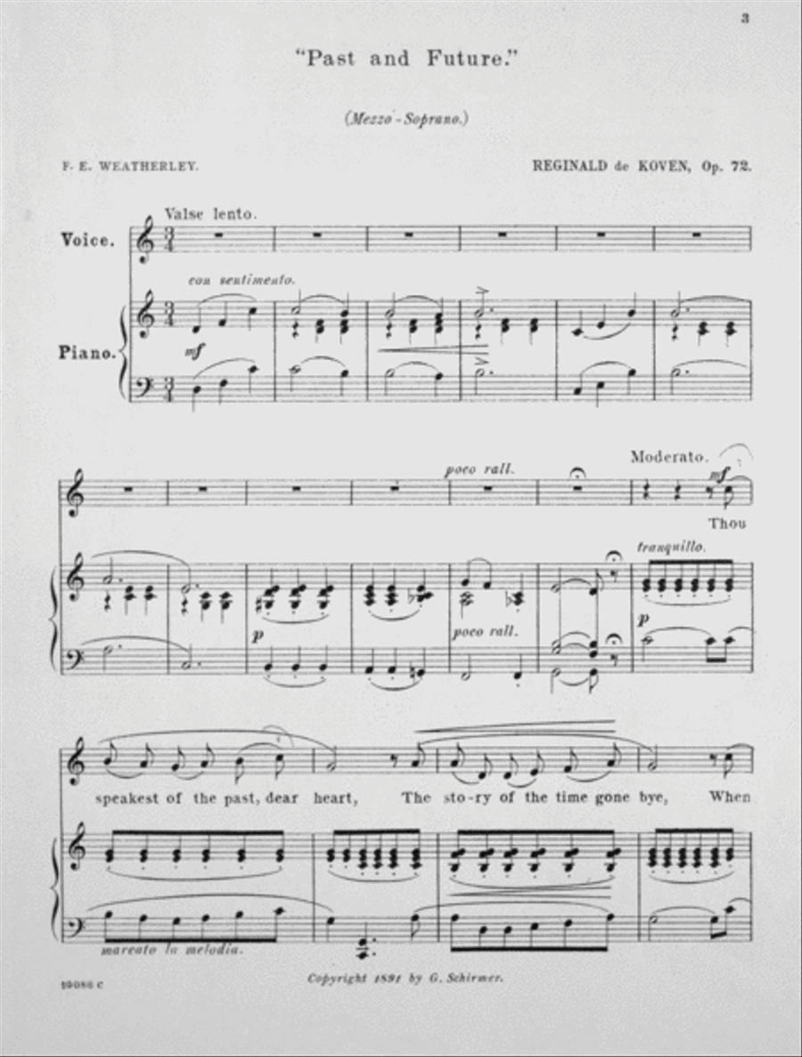 Past & Future. Song Voice scores gallery preview page 2