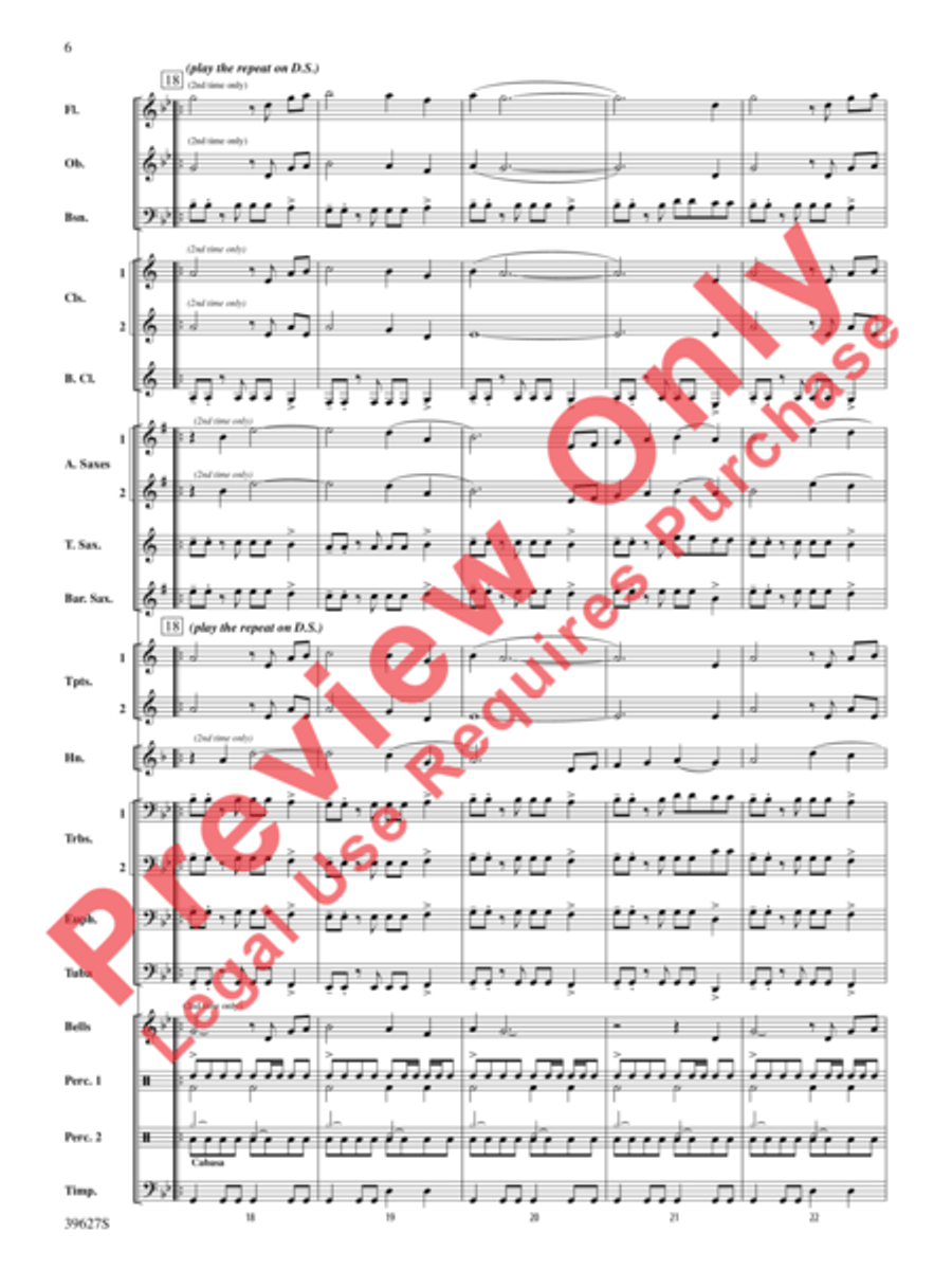 Flash Flood Concert Band scores gallery preview page 21