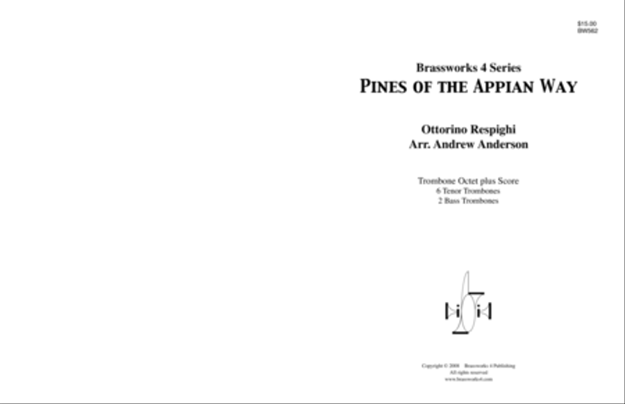 Pines of the Appian Way Bass Trombone scores gallery preview page 1