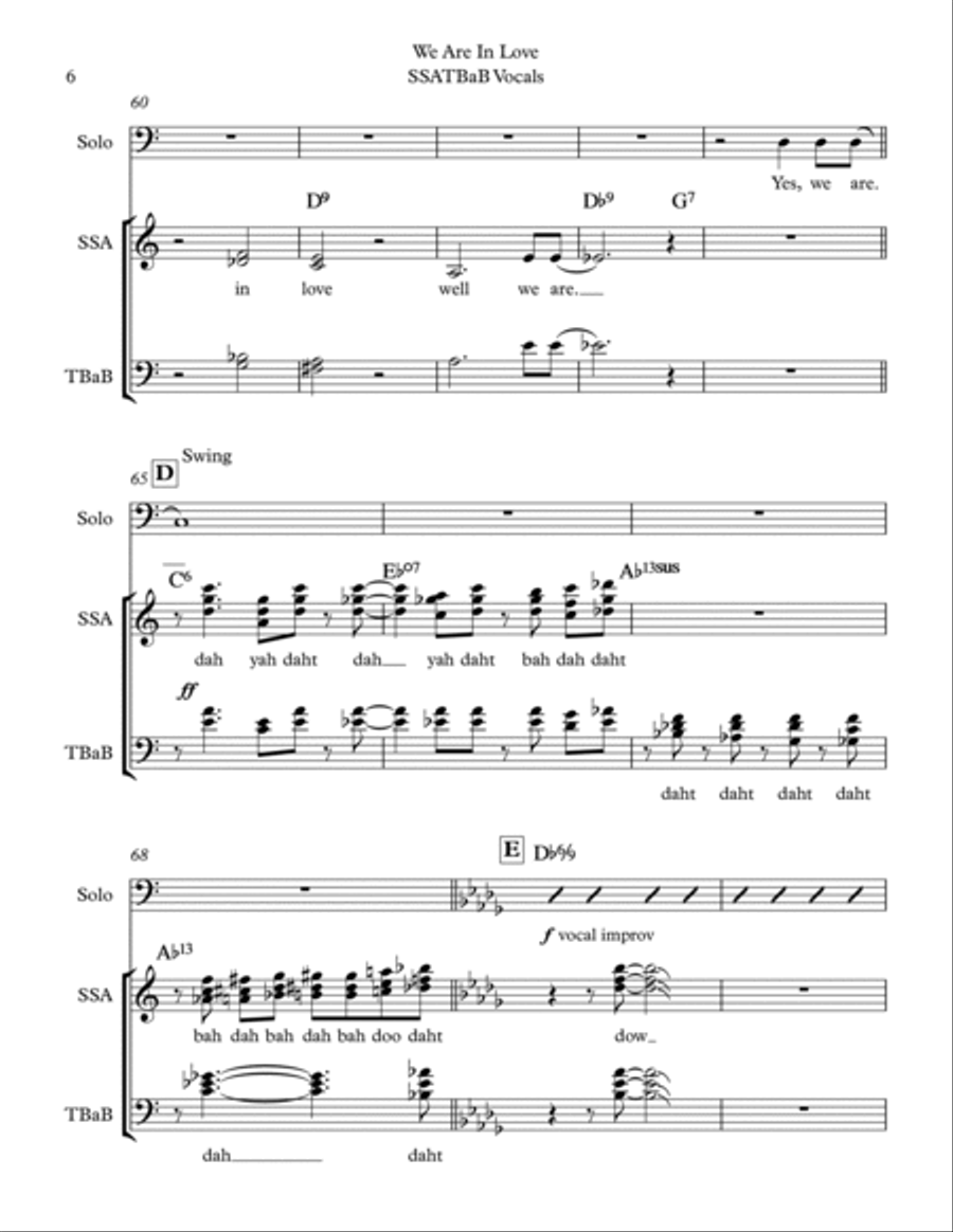 We Are In Love Divisi scores gallery preview page 6