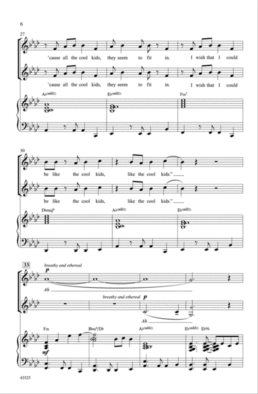 Cool Kids Choir scores gallery preview page 4