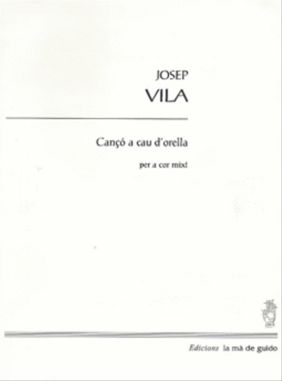 Canco a cau d'orella 4-Part scores gallery preview page 1