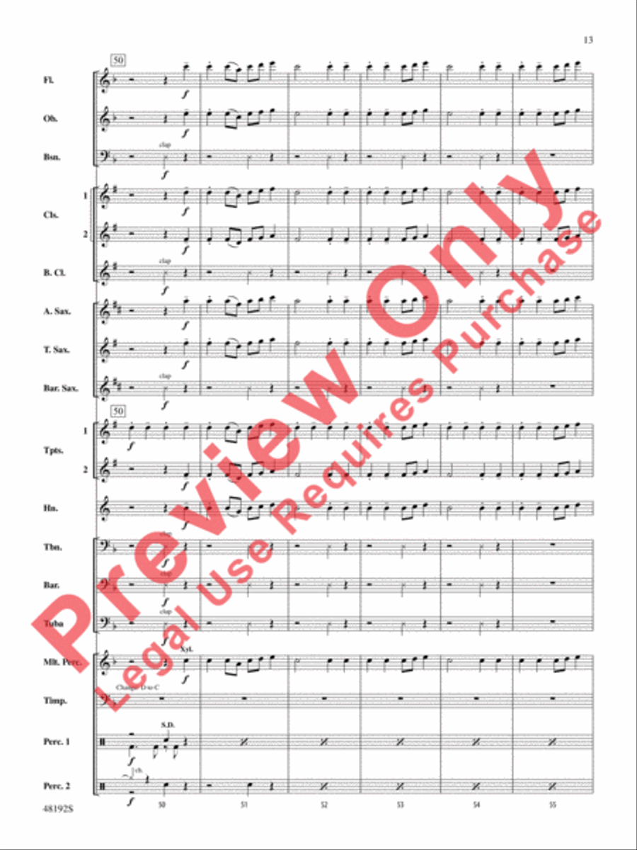 If I Can't Have You Concert Band scores gallery preview page 14