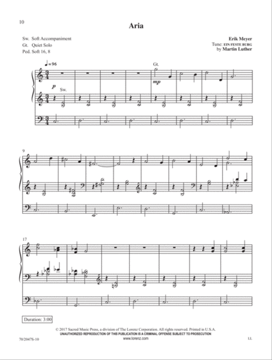 A Mighty Fortress A Mighty Fortress Organ Solo scores gallery preview page 5