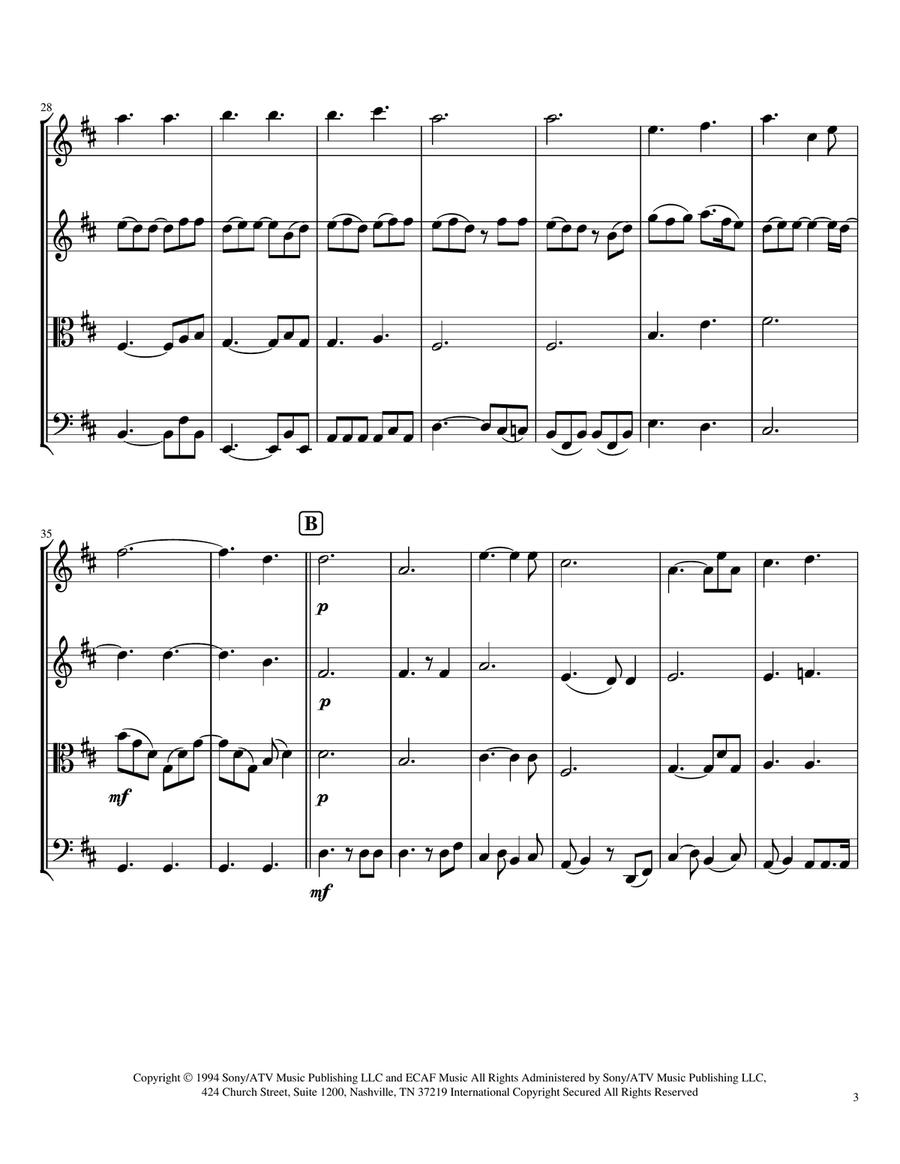 I'll Make Love To You String Quartet scores gallery preview page 3
