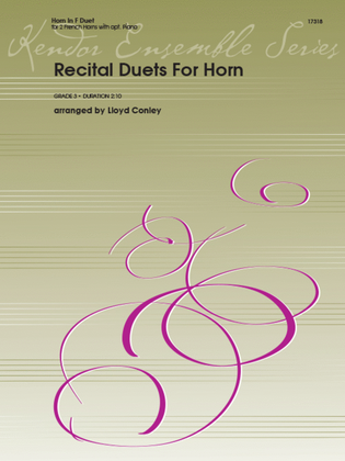 Book cover for Recital Duets For Horn