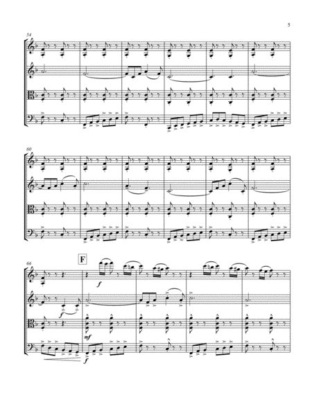 Semper Fidelis (for String Quartet) by John Philip Sousa Cello - Digital Sheet Music