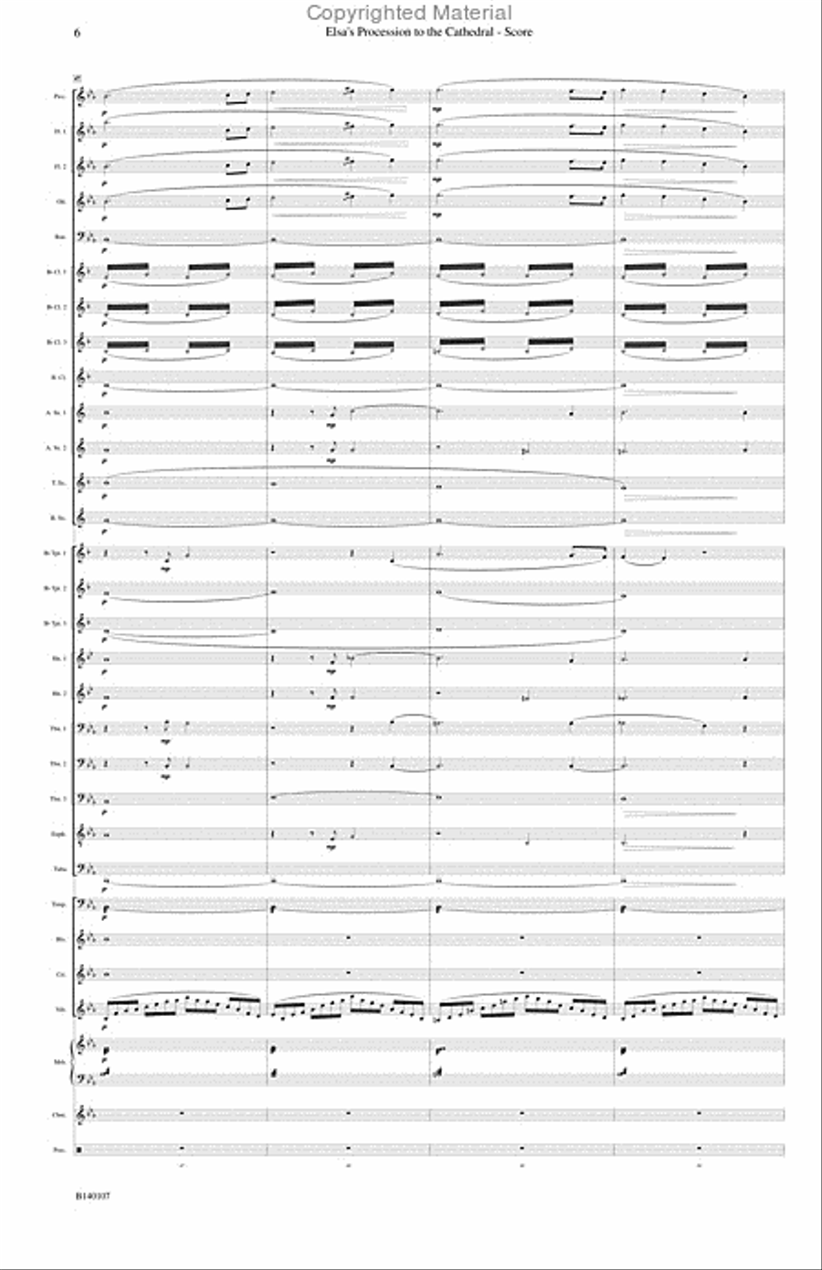 Elsa's Procession to the Cathedral Concert Band scores gallery preview page 7