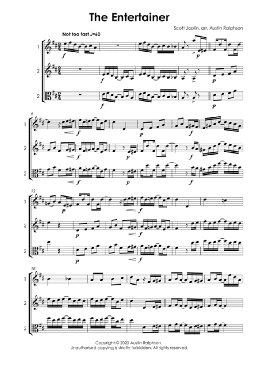 15 More Violin and Viola Duets for Fun (popular classics volume 2) - various levels String Duet scores gallery preview page 4