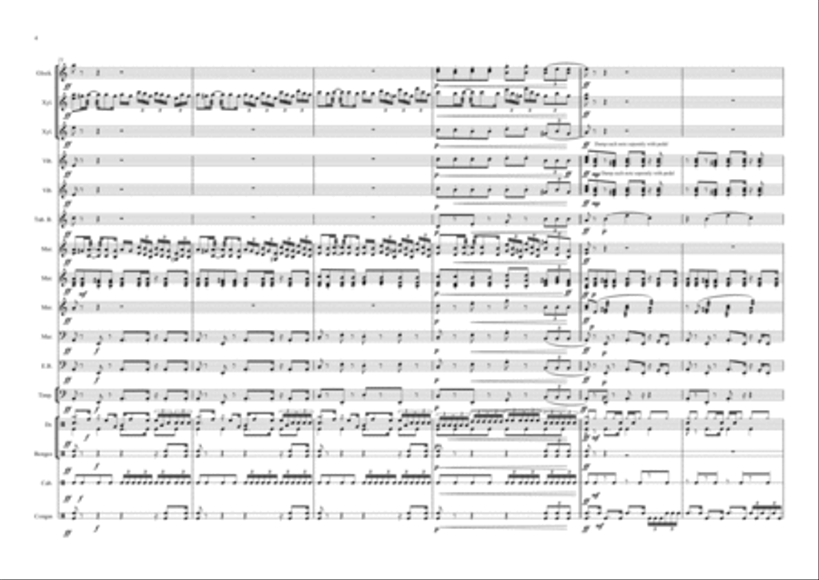 Halloween dances for percussion Percussion Ensemble scores gallery preview page 4