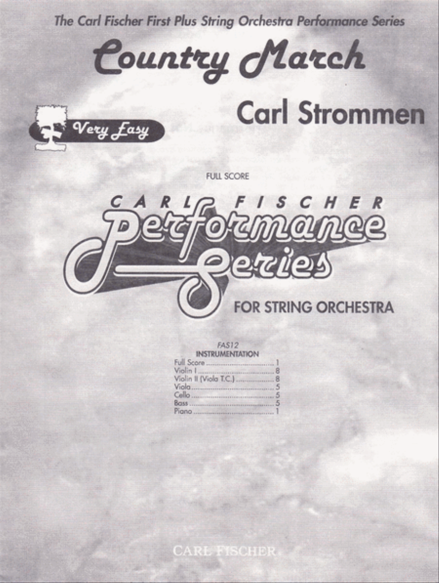 Country March String Orchestra scores gallery preview page 1