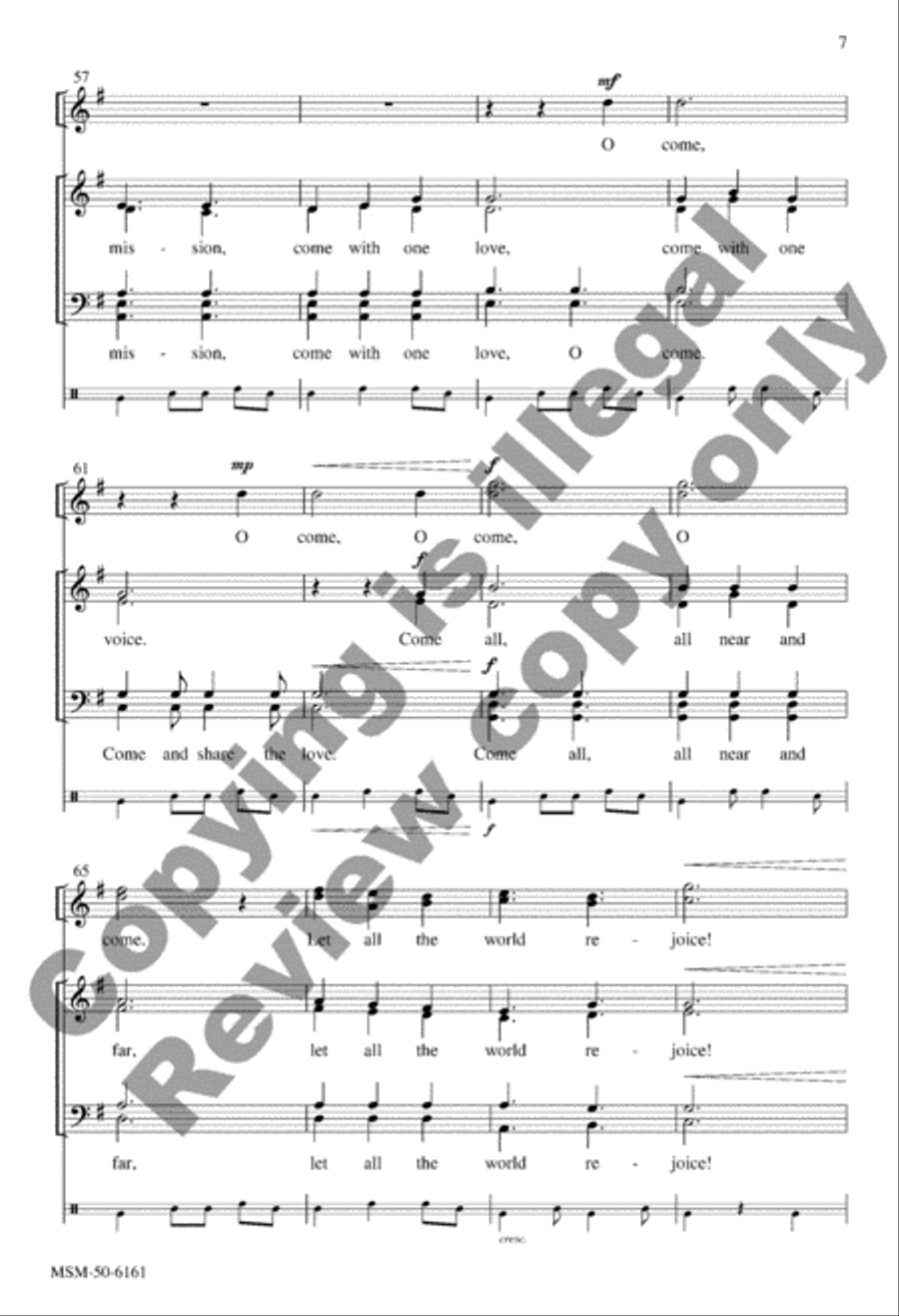 Come Before the Table 4-Part scores gallery preview page 7