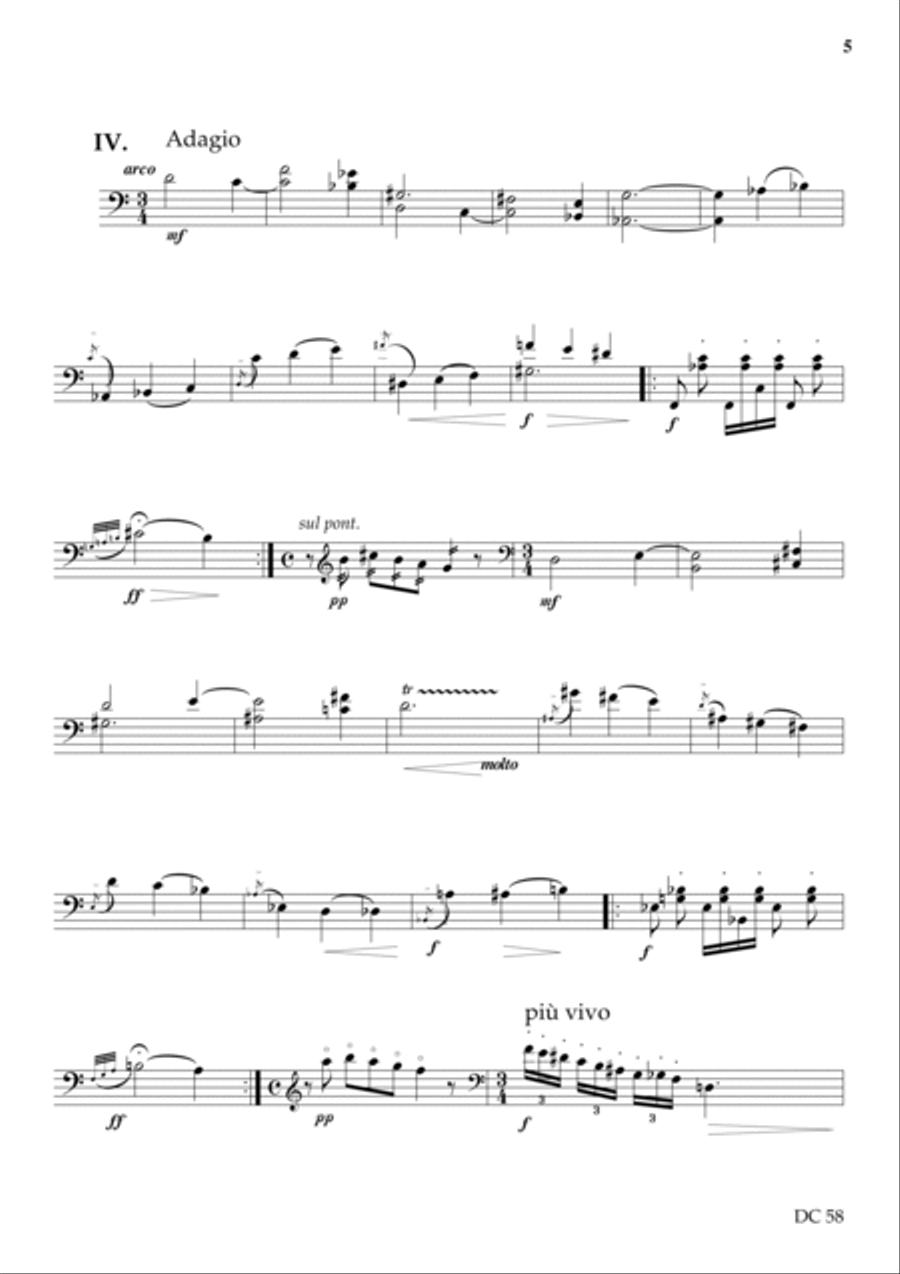 Sonorities - for solo violoncello Cello Solo scores gallery preview page 5