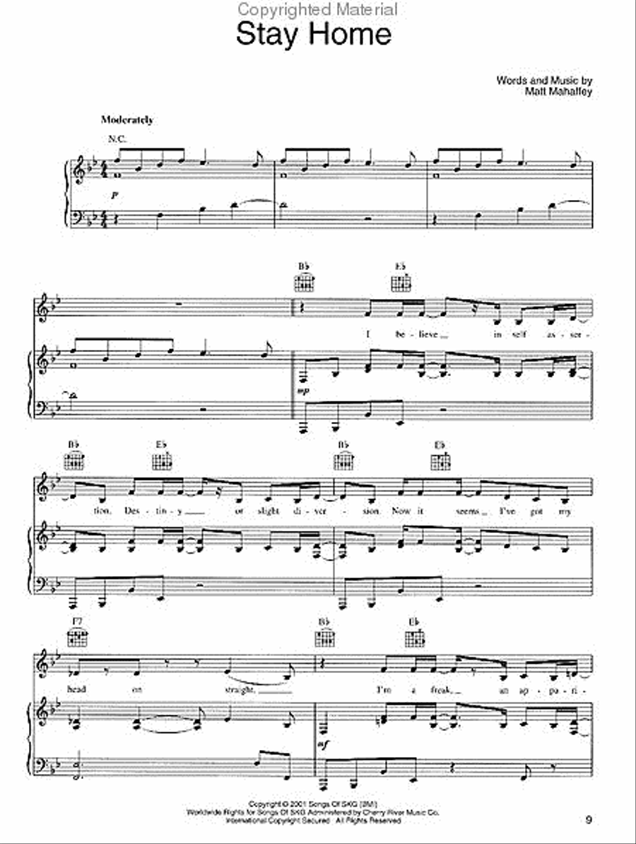 Shrek Shrek Piano, Vocal, Guitar scores gallery preview page 2