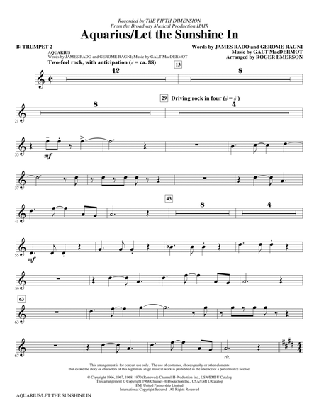 Aquarius / Let the Sunshine In (from the musical Hair) (arr. Roger Emerson) - Bb Trumpet 2