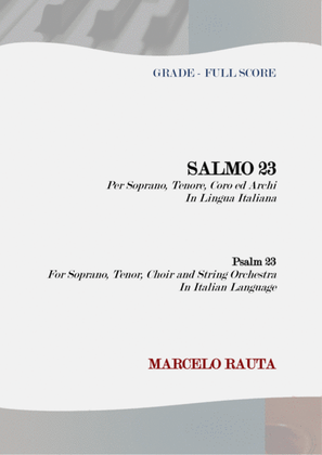 Salmo 23 para solos, coro e orquestra - GRADE (Psalm 23 - FULL SCORE)