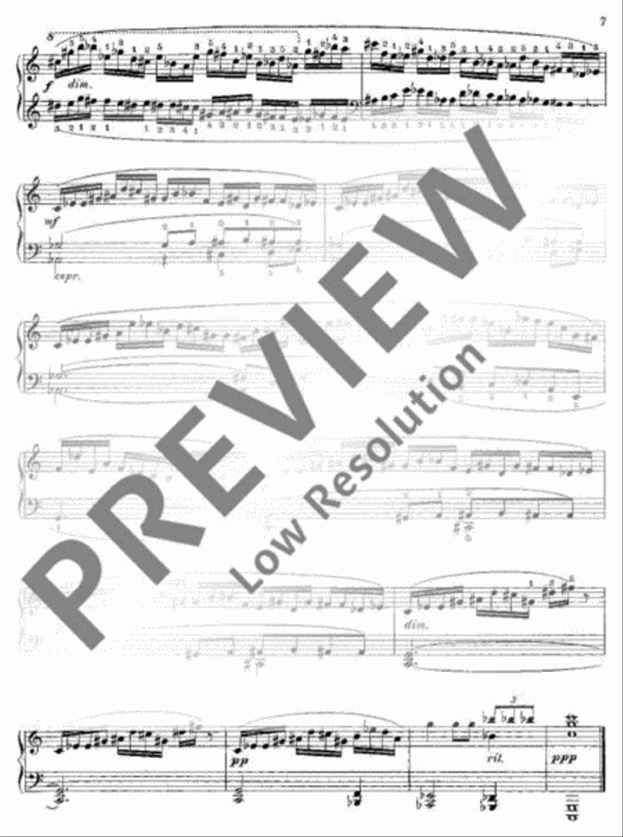 5 x 10 Etüden Piano Solo scores gallery preview page 8