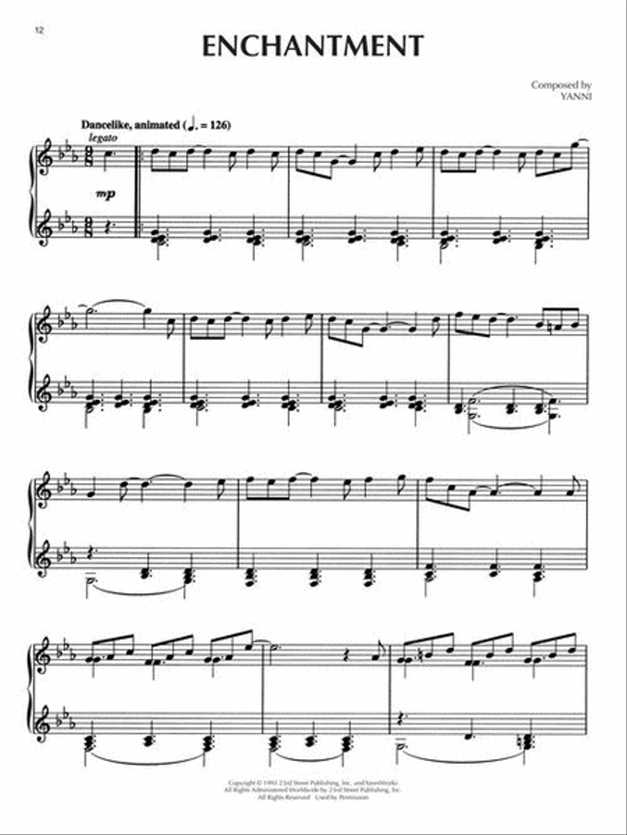 Best of Yanni – 2nd Edition Piano Solo scores gallery preview page 5