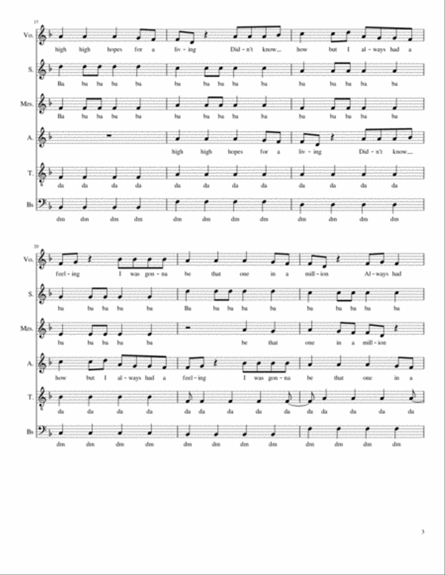 High Hopes High Hopes Divisi scores gallery preview page 3