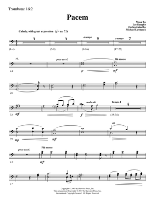 Pacem - Trombone 1 & 2