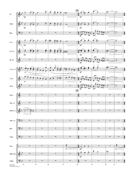 Coventry Carol - Conductor Score (Full Score)