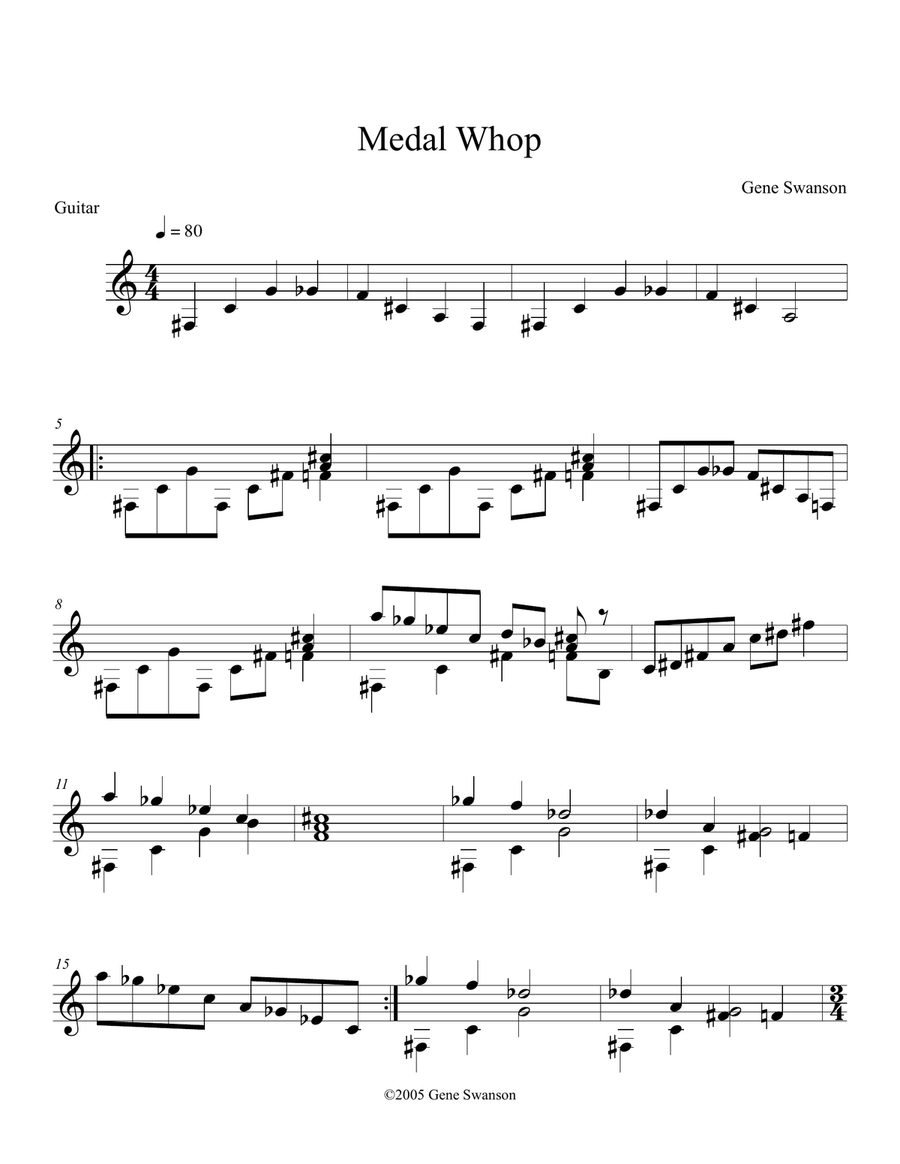 Medal Whop Medal Whop Acoustic Guitar scores gallery preview page 1