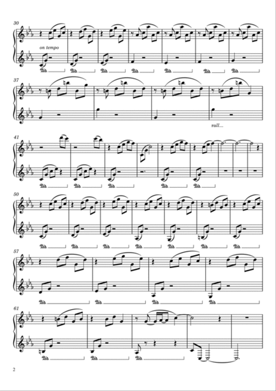 Because This Must Be Piano Solo scores gallery preview page 2