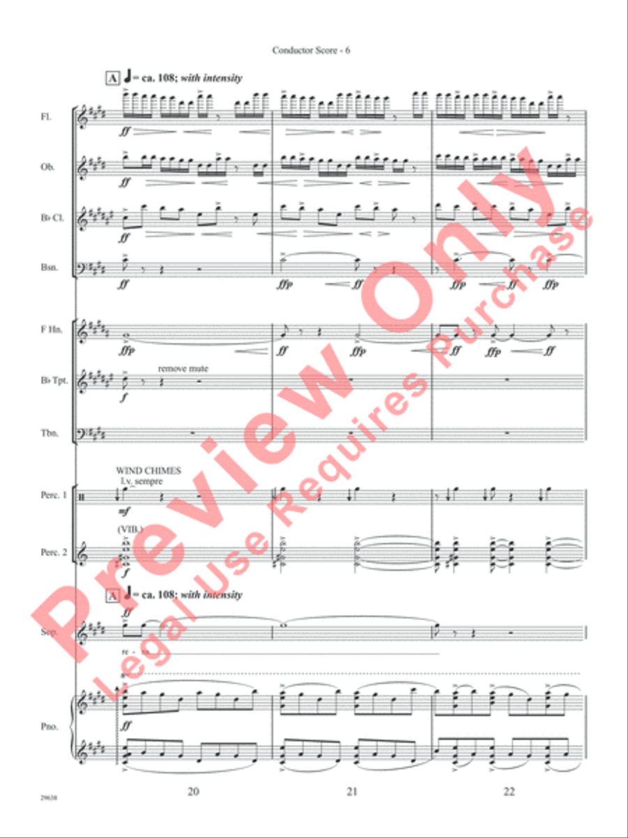 Three Spanish Songs (for Soprano and Wind Ensemble) Concert Band scores gallery preview page 11