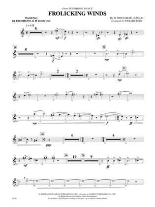 Frolicking Winds (from Symphonic Dance): (wp) 1st B-flat Trombone T.C.