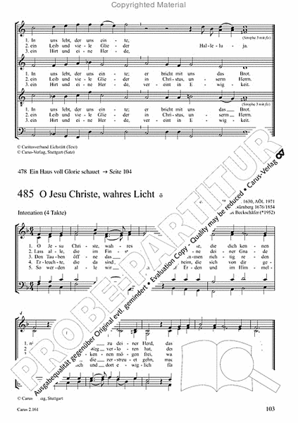 Chorbuch Gotteslob SATB