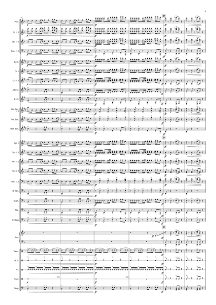 All The Strange Creatures Concert Band scores gallery preview page 5