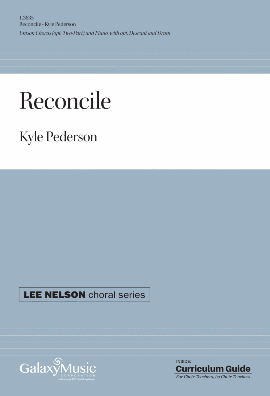 Reconcile Unison Choir scores gallery preview page 1
