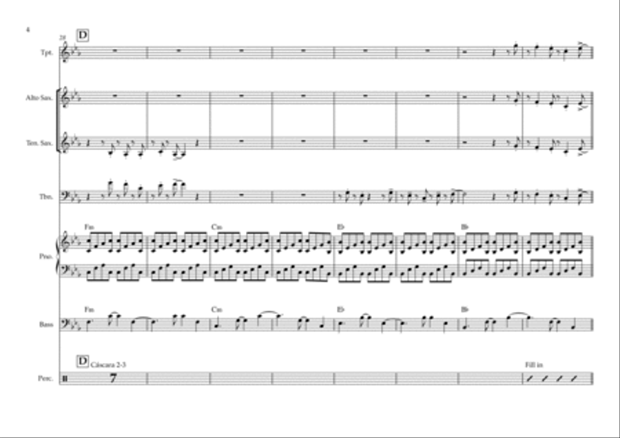 Blinding Lights Jazz Ensemble scores gallery preview page 5