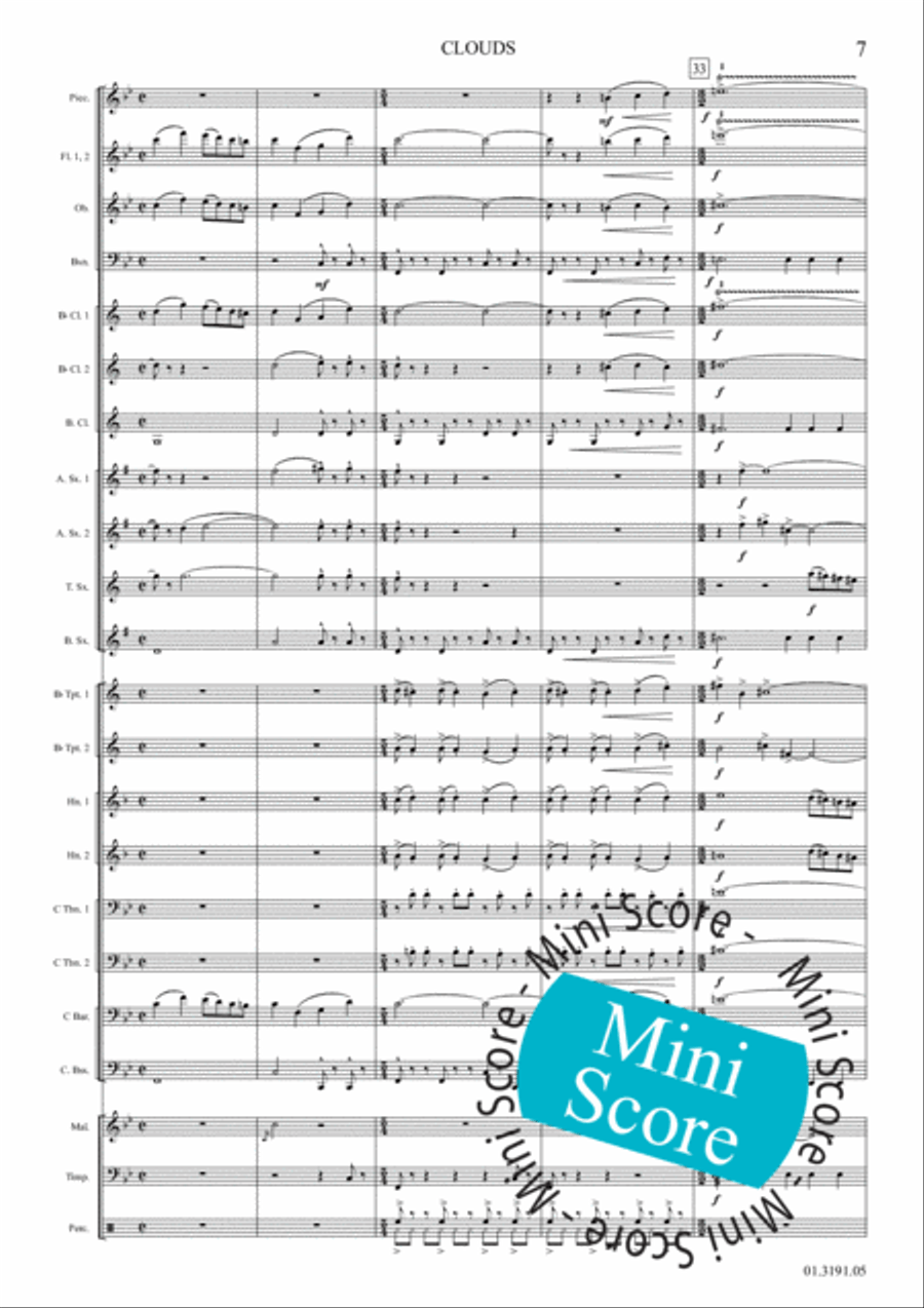 Clouds Clouds Concert Band scores gallery preview page 13